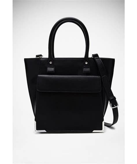 metal-edged faux leather box bag|Women's Faux Leather Mini Bags & Totes .